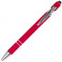 Ручка шариковая Star Soft Touch Shiny Silver Requis, красная