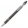 Ручка шариковая Star Soft Touch Shiny Silver Requis, темно-серая