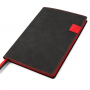 Ежедневник A5 недатированный Efemero в мягком переплёте, черно-красный