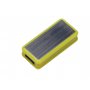 Флеш-накопитель прямоугольной формы, выдвижной механизм, желтый