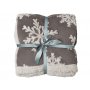 Плед Snowflake новогодний с капюшоном