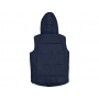 Жилет Vigour с капюшоном, мужской, тёмно-синий, спина