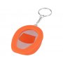 Брелок-открывалка Каска, оранжевая, обратная сторона
