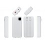Внешний аккумулятор со встроенными кабелями Фрэйм Про, быстрая зарядка, 20000мач, белый