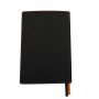 Ежедневник A5 недатированный Efemero в мягком переплёте, черно-оранжевый