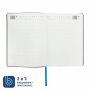 Ежедневник Bplanner 01, экокожа, голубой