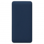 Внешний аккумулятор (powerbank) WeCharge Soft Touch, 10 000 mAH, Power Delivery (PD) 25.5W, со светящимся логотипом после гравировки, c цифровым дисплеем для контроля заряда, темно-синий