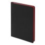 Ежедневник Flexy Latte Soft Touch Black Edition Color А5, черный с красным