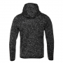 Толстовка Stan Knit, черный меланж, вид сзади