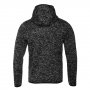 Толстовка Stan Knit, черный меланж, вид сзади