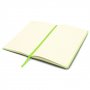 Блокнот A5 Blackjack чёрный с цветной окантовкой, черный с зеленым