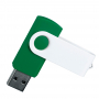 Флешка TWIST WHITE CLIP COLOR 3.0, зелёная