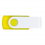 Флешка TWIST WHITE CLIP COLOR 3.0, жёлтая