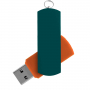 Флешка ELEGANCE COLOR 3.0, зелёная скоба