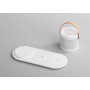 Настольная беспроводная (15W) зарядная станция Smart Home с bluetooth колонкой-лампой