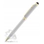 Ручка-стилус шариковая Голд Сойер, серебристая, вид сбоку