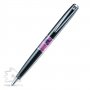 Шариковая ручка Libra Black, чёрная с фиолетовым