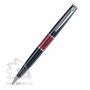 Шариковая ручка Libra Black, чёрная с красным