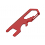 Мультиинструмент Carabiner, красный, вид сбоку