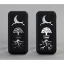 Беспроводное зарядное устройство Sticky SOFTTOUCH, 10000 mAh с подсветкой логотипа и присосками