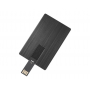 USB-флешка Card Metal в виде металлической карты, темно-серая