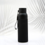 Термобутылка Button Black, черная