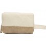 Косметичка Jute с ручкой из хлопка и джута