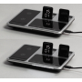 Беспроводная (15W) зарядная станция Smart Lift с сенсорным подъёмным механизмом, часами и ночной подсветкой