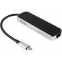 Хаб USB Type-C 3.0 Chronos, черный