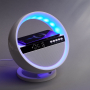 Bluetooth колонка Smart Orb 5Вт с беспроводным (15W) ЗУ, лампой, часами, FM радио