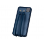 Внешний аккумулятор со встроенными кабелями Фрэйм, 10000мач, темно-синий