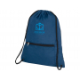 Складной рюкзак со шнурком Coss, синий, пример нанесения