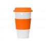 Кружка с двойными стенками Toronto, оранжевая, вид спереди