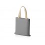 Сумка для шопинга Steady хлопковая с парусиновыми ручками, 260 г/м2, серая