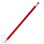 Карандаш простой заточенный, с ластиком, красная