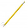 Карандаш простой заточенный, с ластиком, желтая
