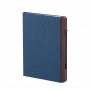 Блокнот Wood с ручкой в ореховом магнитном пенале, синий