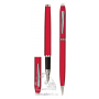 Роллер и шариковая ручка из набора Экзюпери, красные