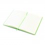 Блокнот Monte с линованными страницами, A5, зеленый, открытый