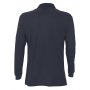 Рубашка поло с длинным рукавом  Star 170, мужская, тёмно-синяя, спина