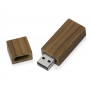 USB-флешка на 16 Гб Woody с магнитным колпачком, темно-коричневая
