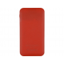 Портативное беспроводное зарядное устройство Impulse 4000 мAч, красный, вид снизу