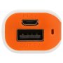 Портативное зарядное устройство Basis, 2000 mAh, оранжевое, вид сбоку