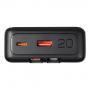 Внешний аккумулятор (powerbank) Stream 20, 20 000 mAH, с двумя зарядными шнурами, 22,5W (Ватт) super fast charge, Power Delivery (PD) 25.5W (dfnn), c цифровым дисплеем для контроля заряда