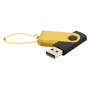Флешка Designer To Go 2.0 USB, 16Gb, черная с желтым