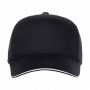 Бейсболка с кантом STAN 330, черная