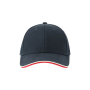 Бейсболка PILOT PIPING SANDWICH-S, темно-синяя