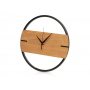 Деревянные часы с металлическим ободом Time Wheel