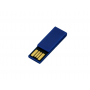 USB-флешка промо в виде скрепки, синяя