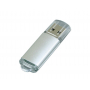USB-флешка с прозрачным колпачком, серебристая